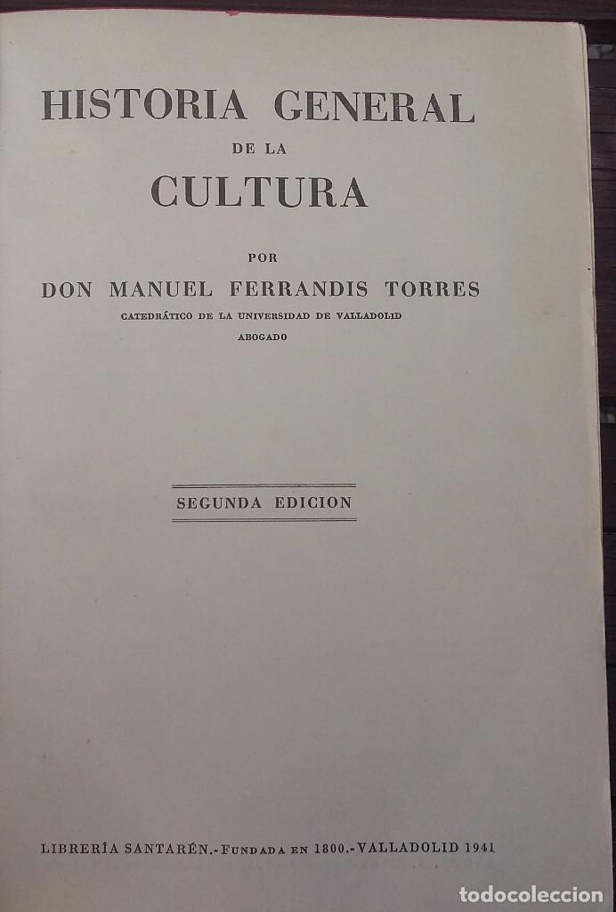 Libros de segunda mano: HISTORIA GENERAL DE LA CULTURA - Foto 2