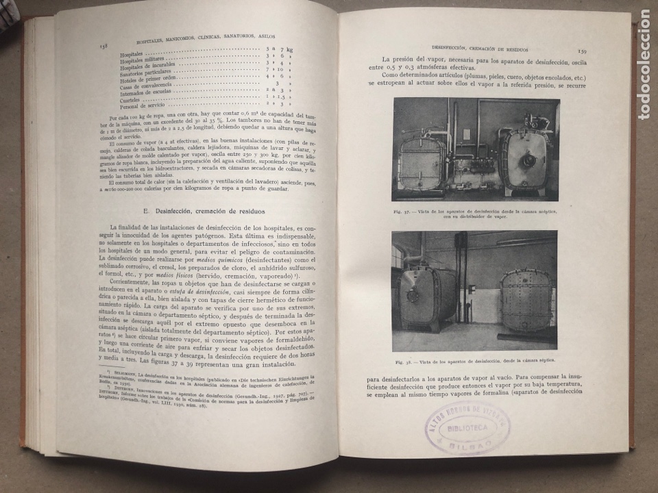 Libros de segunda mano: CALEFACCI&Oacute;N Y VENTILACI&Oacute;N DE EDIFICIOS. VV.AA. EDITORIAL GUSTAVO GILI 1945. - Foto 5