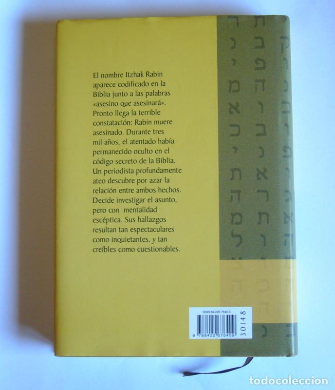 Libros de segunda mano: EL CODIGO SECRETO DE LA BIBLIA - MICHAEL DROSNIN - EDICION EN TAPAS DURAS DEL CIRCULO DE LECTORES - Foto 2