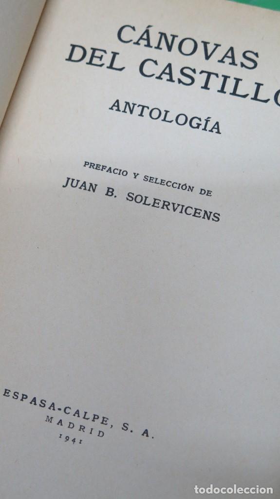 Libros de segunda mano: 1941.- C&aacute;novas. Antolog&iacute;a - Foto 2