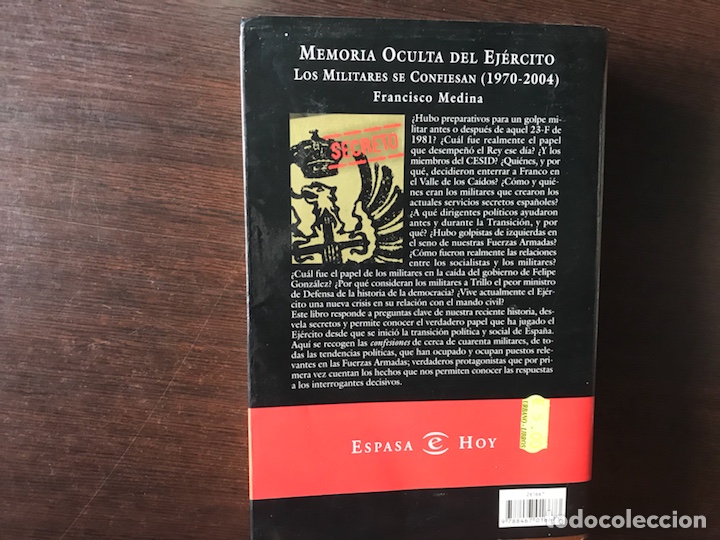 Libros de segunda mano: Memoria oculta del ej&eacute;rcito. Francisco Medina - Foto 2