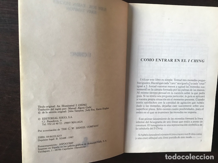 Libros de segunda mano: I Ching. Judy Fox. Sirio - Foto 3