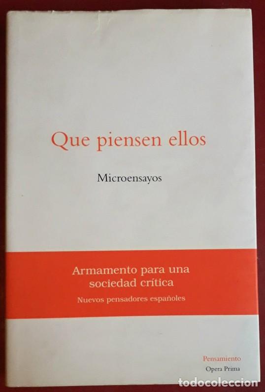 Libros de segunda mano: VV. AA. . Que piensen ellos. Microensayos - Foto 1