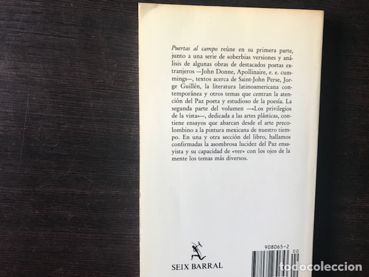 Libros de segunda mano: Puertas al campo. Octavio Paz - Foto 2