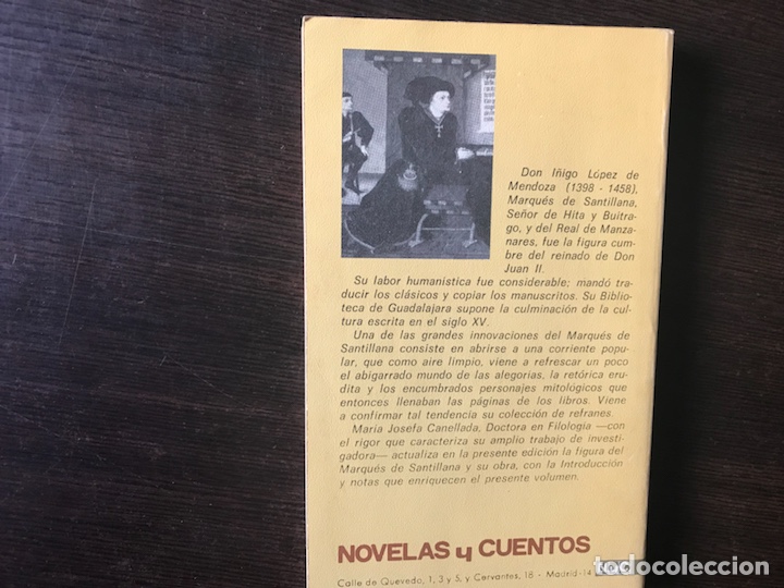 Libros de segunda mano: Refranero del Marqu&eacute;s de Santillana - Foto 2