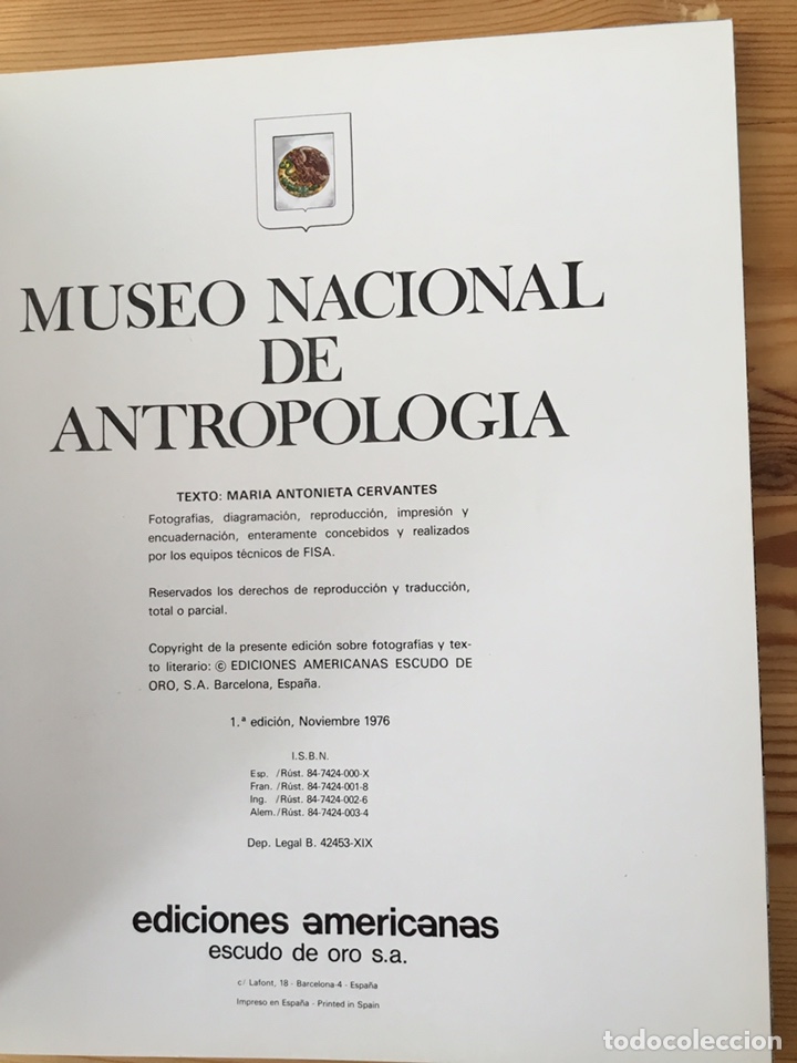 Libros de segunda mano: MEXICO. MUSEO NACIONAL DE ANTROPOLOG&Iacute;A, 1976 - Foto 2