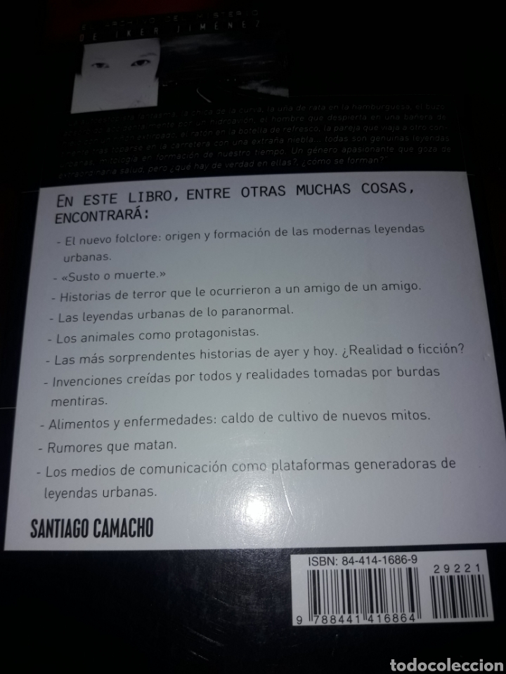 Libros de segunda mano: Leyendas urbanas Santiago Camacho - Foto 2