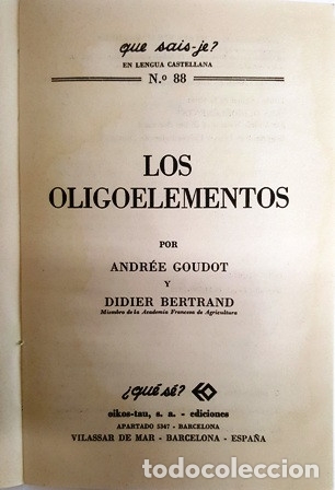 Libros de segunda mano: LIBRO  LOS OLIGO - ELEMENTOS - N&ordm; 88 - ANDREE GOUDOT - DIDIER BERTRAND - - Foto 2