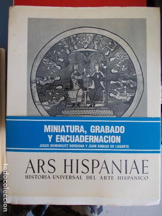 Libros de segunda mano: Ars Hispaniae Miniatura Grabado y encuadernacion - Foto 1