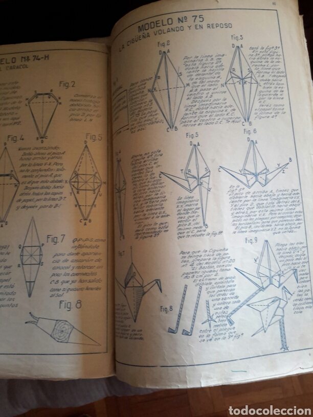 Libros de segunda mano: El mundo del papel,antiguo libro de papiroflexia - Foto 3