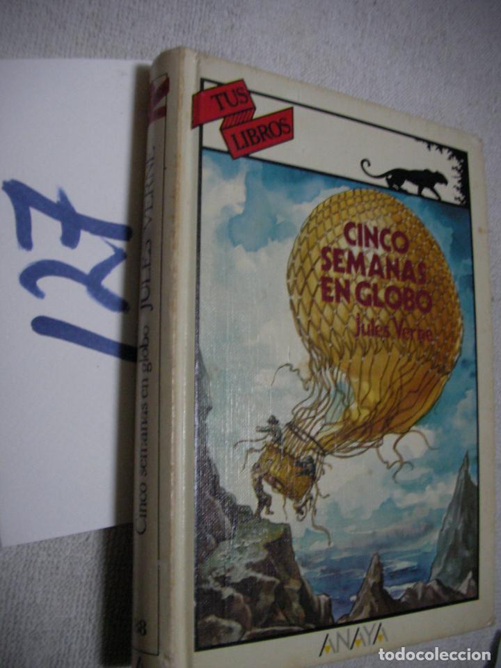 Libros de segunda mano: CINCO SEMANAS EN GLOBO - JULES VERNE - Foto 1
