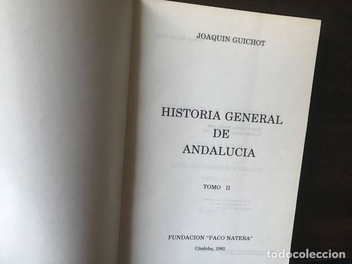 Libros de segunda mano: Historia general de Andaluc&iacute;a. Joaqu&iacute;n Guichot. Dos libros. - Foto 5