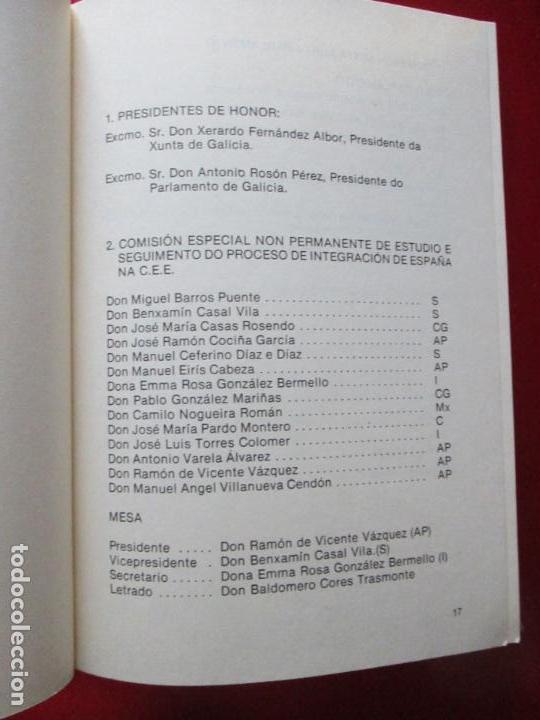 Libros de segunda mano: LIBRO-XORNADAS T&Eacute;CNICAS-GALICIA..C.E.E.-CONCLUSI&Oacute;NS-SANTIAGO DE COMPOSTELA-MAIO 1984-B/E - Foto 3