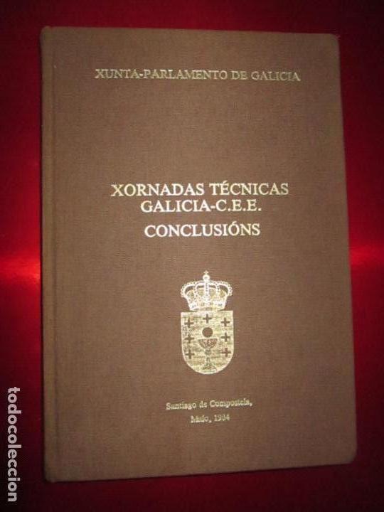 Libros de segunda mano: LIBRO-XORNADAS T&Eacute;CNICAS-GALICIA..C.E.E.-CONCLUSI&Oacute;NS-SANTIAGO DE COMPOSTELA-MAIO 1984-B/E - Foto 1