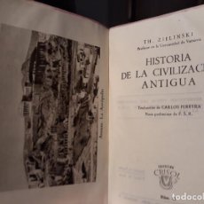 Libros de segunda mano: HISTORIA DE LA CIVILIZACIÓN ANTIGUA. T. ZIELINSKI. COLECCIÓN CRISOL Nº 47. AGUILAR. 1944 -1º EDICION. Lote 136197134