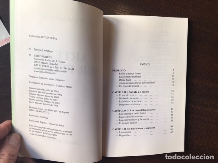 Libros de segunda mano: El arte de ser feliz. Ignacio Larra&ntilde;aga - Foto 4