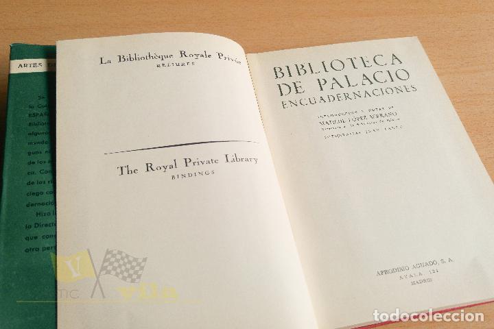 Libros de segunda mano: Biblioteca de Palacio - Encuadernaciones - Matilde L&oacute;pez Serrano - 1950 - Foto 6