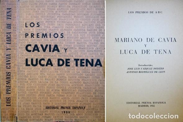 Libros de segunda mano: Los Premios de ABC &laquo;Mariano de Cavia&raquo; y &laquo;Luca de Tena&raquo;. 1955. - Foto 1