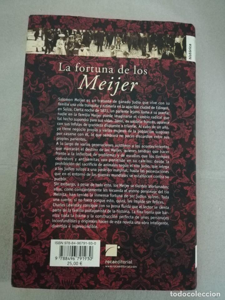 Libros de segunda mano: LA FORTUNA DE LOS MEIJER Charles Lewinsky - Foto 2