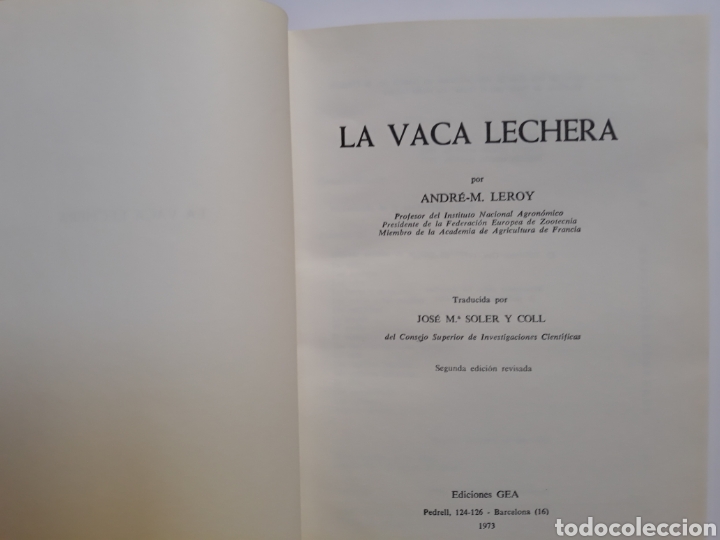 Libros de segunda mano: . La vaca lechera Andre Leroy . Agricultura - Foto 6