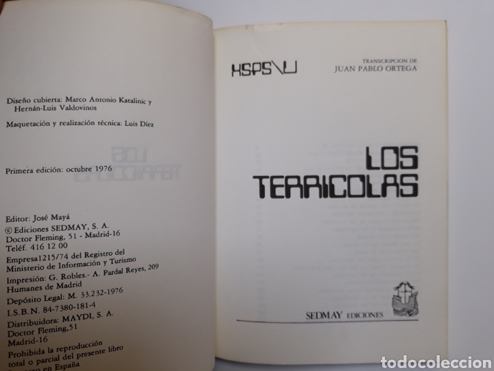 Libros de segunda mano: Humor . Los terr&iacute;colas Juan Pablo Ortega 1976 - Foto 6