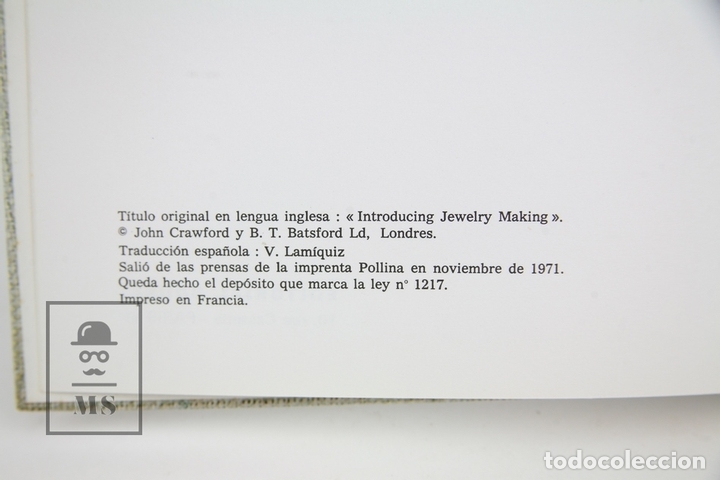 Libros de segunda mano: Libro - Elaboraci&oacute;n De Joyas / John Crawford - Edit Bouret - A&ntilde;o 1971 - Foto 3