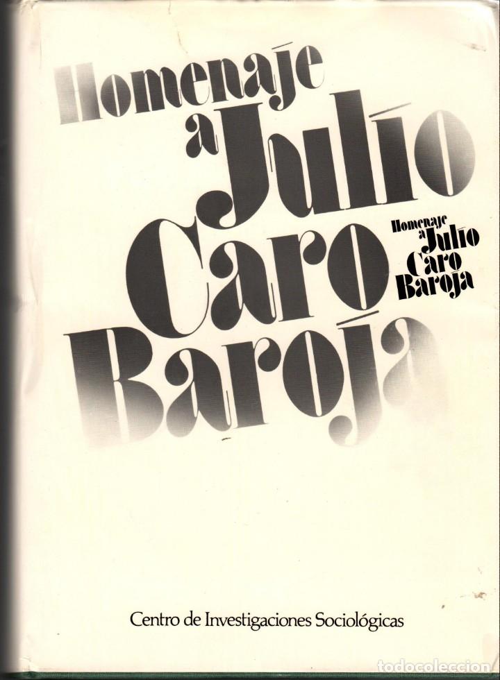 Libros de segunda mano: HOMENAJE A JULIO CARO BAROJA - Foto 1
