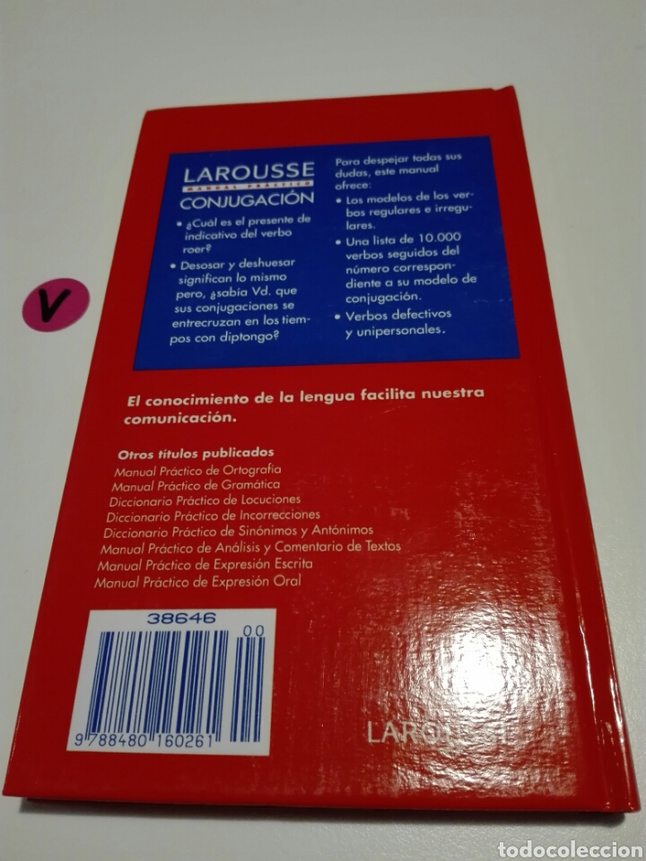 Libros de segunda mano: MANUAL PR&Aacute;CTICO LAROUSSE. CONJUGACION. - Foto 2