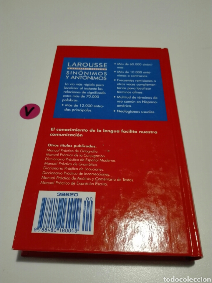 Libros de segunda mano: DICCIONARIO PRACTICO LAROUSSE. SINONIMOS Y ANTONIMOS. - Foto 2