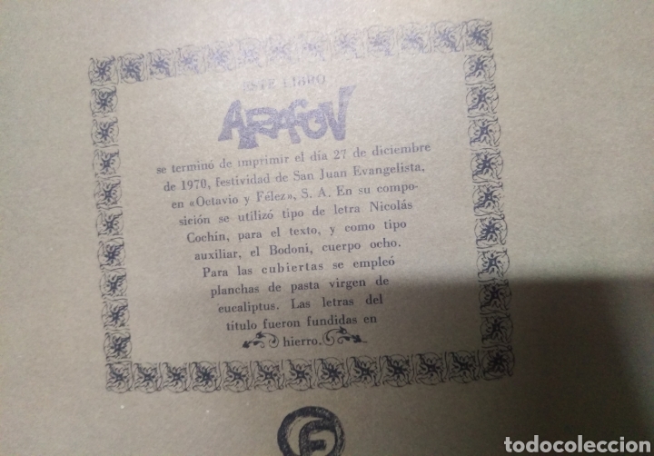 Libros de segunda mano: ARAG&Oacute;N. Octavio Felez. Leer - Foto 5