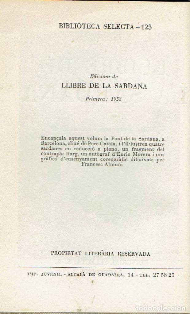 Libros de segunda mano: LLIBRE DE LA SARDANA, JOSEP MIRACLE - Foto 2