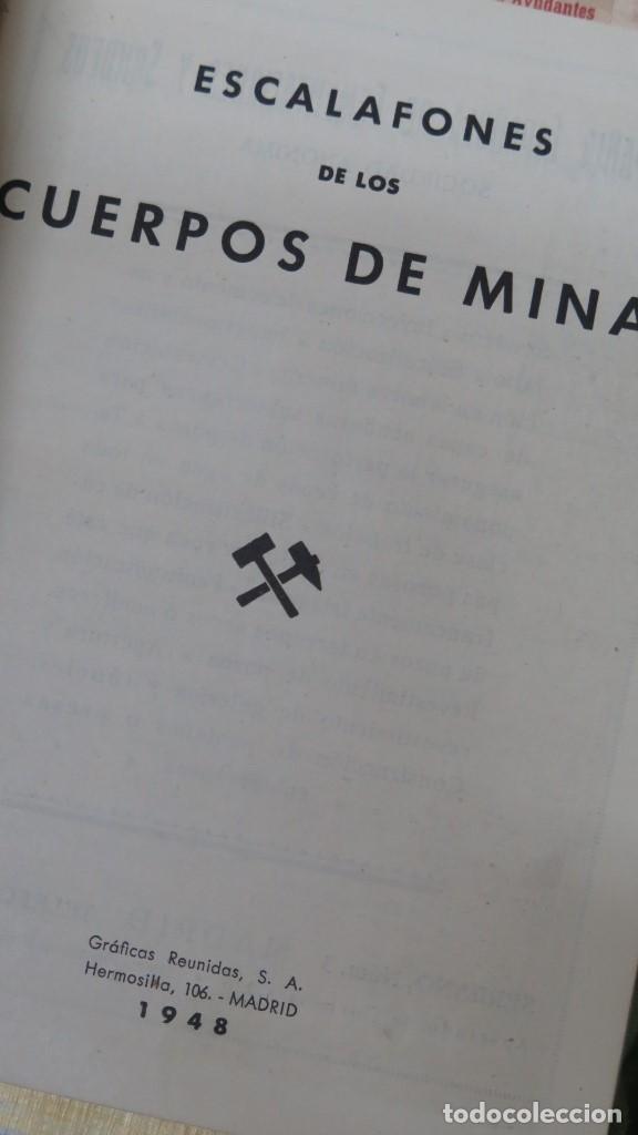 Libros de segunda mano: ESCALAFONES DE LOS CUERPOS DE MINAS. 1948 - Foto 4