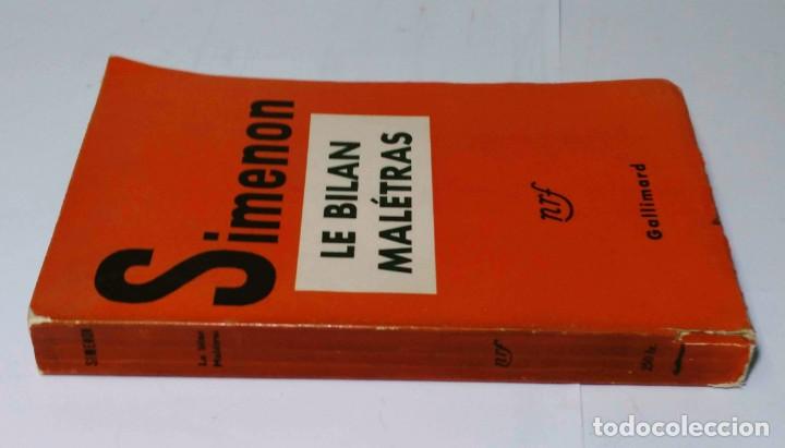 Libros de segunda mano: LE BILAN MAL&Eacute;TRAS - SIMENON - GALLIMARD - 1948 - Foto 2