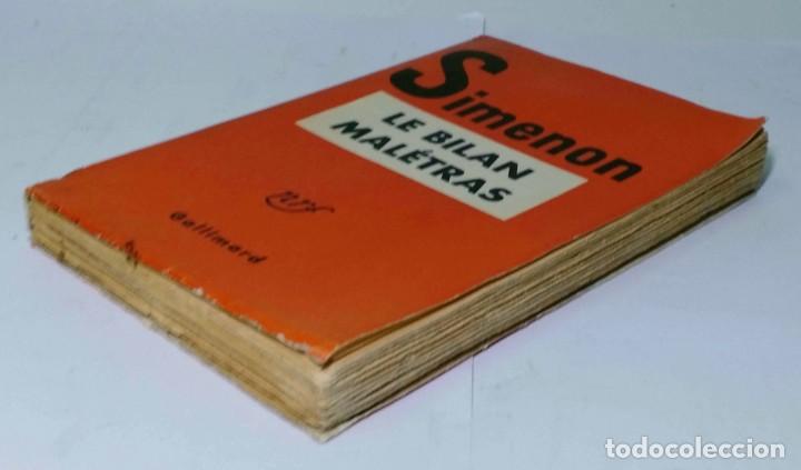 Libros de segunda mano: LE BILAN MAL&Eacute;TRAS - SIMENON - GALLIMARD - 1948 - Foto 3