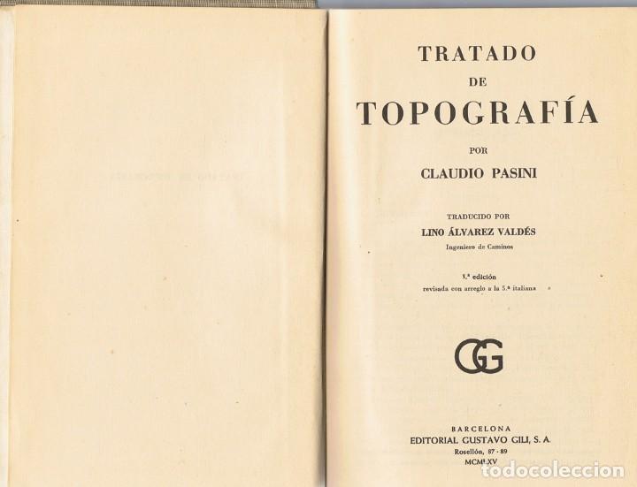 Libros de segunda mano: TRATADO DE TOPOGRAF&Iacute;A CLAUDIO PASINI - Foto 2