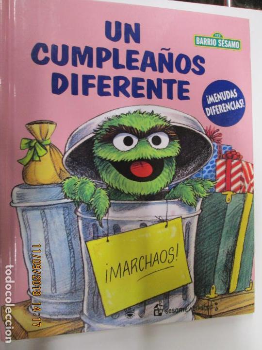 Libros de segunda mano: UN CUMPLEA&Ntilde;OS DIFERENTE BARRIO SESAMO APRENDE DIVIRTIENDOTE N&ordm; 4 Ilustracion NORMAN CHAILER
