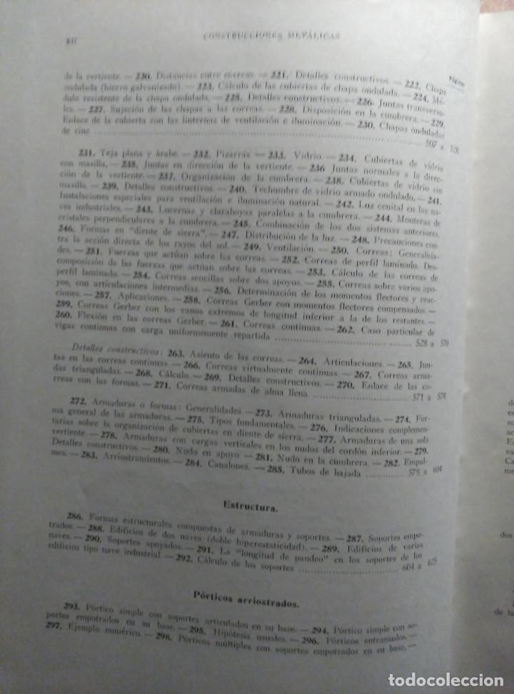 Libros de segunda mano: Construcciones met&aacute;licas, Rodr&iacute;guez-Avial, 1968 - Foto 9