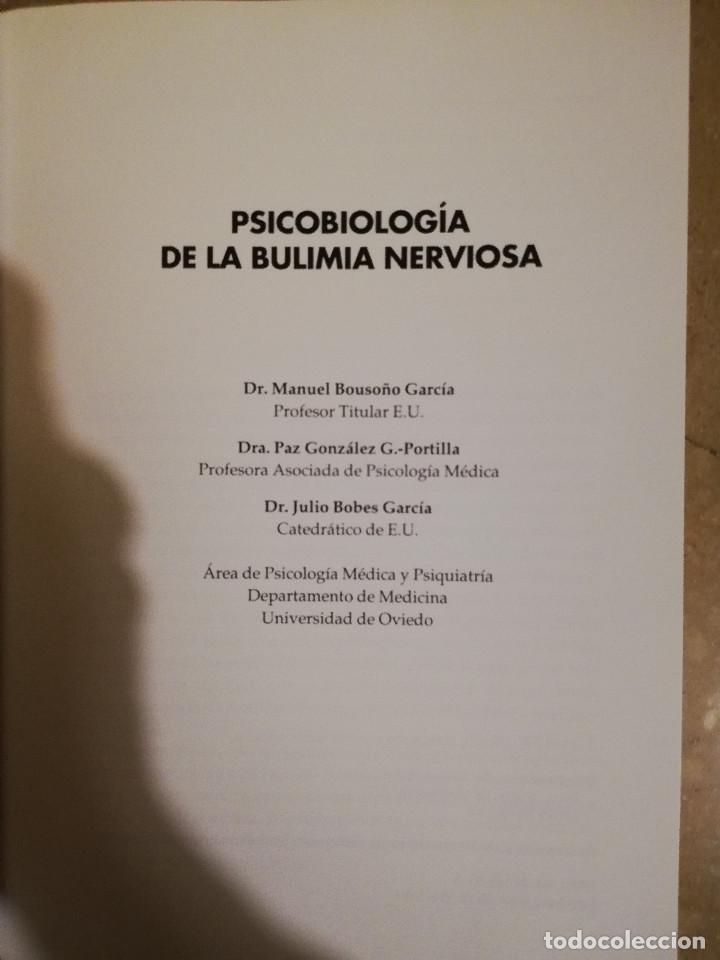 Libros de segunda mano: PSICOBIOLOGIA DE LA BULIMIA NERVIOSA (VV. AA.) - Foto 2