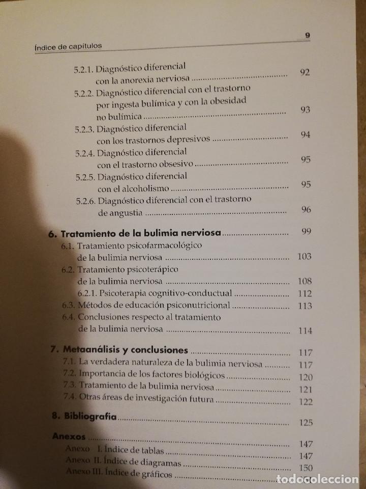 Libros de segunda mano: PSICOBIOLOGIA DE LA BULIMIA NERVIOSA (VV. AA.) - Foto 5