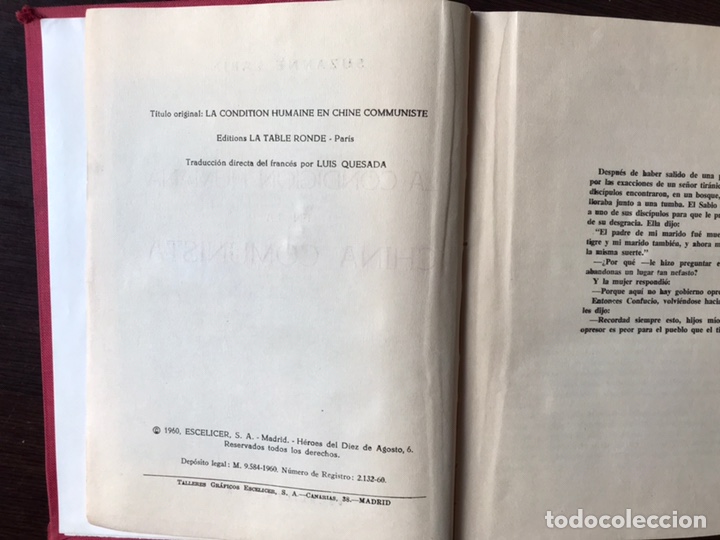 Libros de segunda mano: Como se vive en la,China comunista. Suzanne Labin - Foto 2