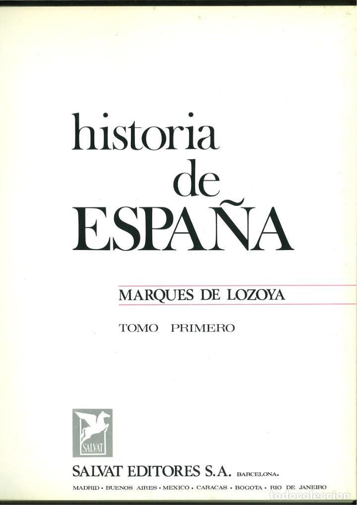 Libros de segunda mano: HISTORIA DE ESPA&Ntilde;A. MARQU&Eacute;S DE LOZOYA. - Foto 2