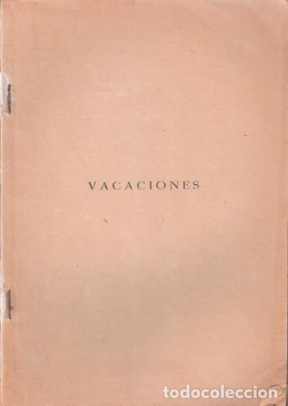 Libros de segunda mano: Vacaciones - Weiser, Francisco X. - Foto 1