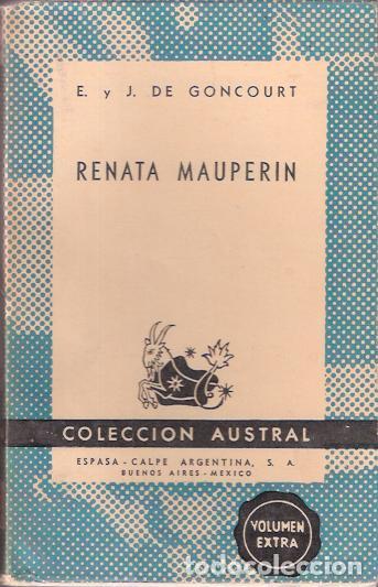 Libros de segunda mano: Renata Mauperin - Goncourt, E. y J. de - Foto 1