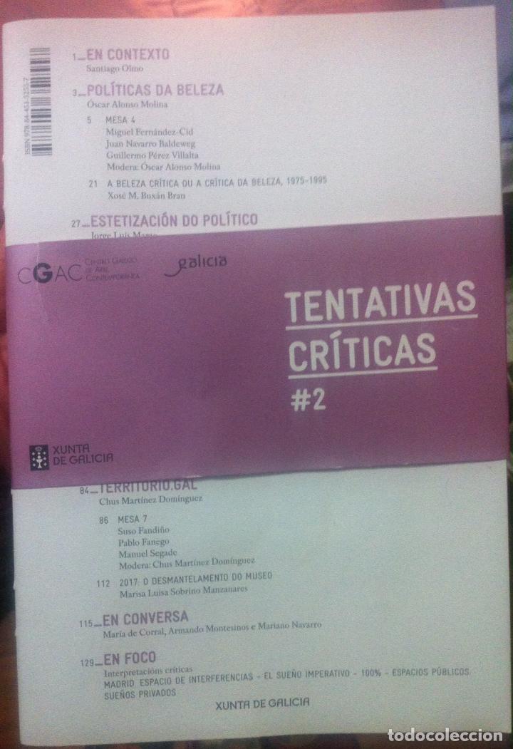 Libros de segunda mano: Tentativas cr&iacute;ticas. CGAC. 2017 - Foto 2