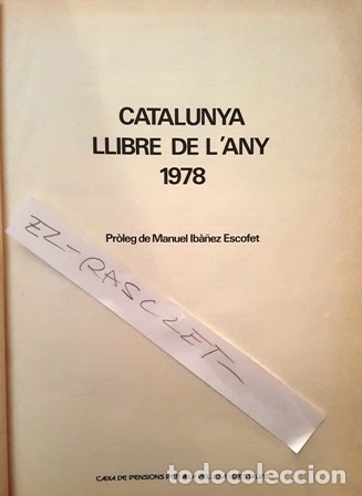Libros de segunda mano: CATALUNYA  LLIBRE DE LANY - 1978 - - Foto 2