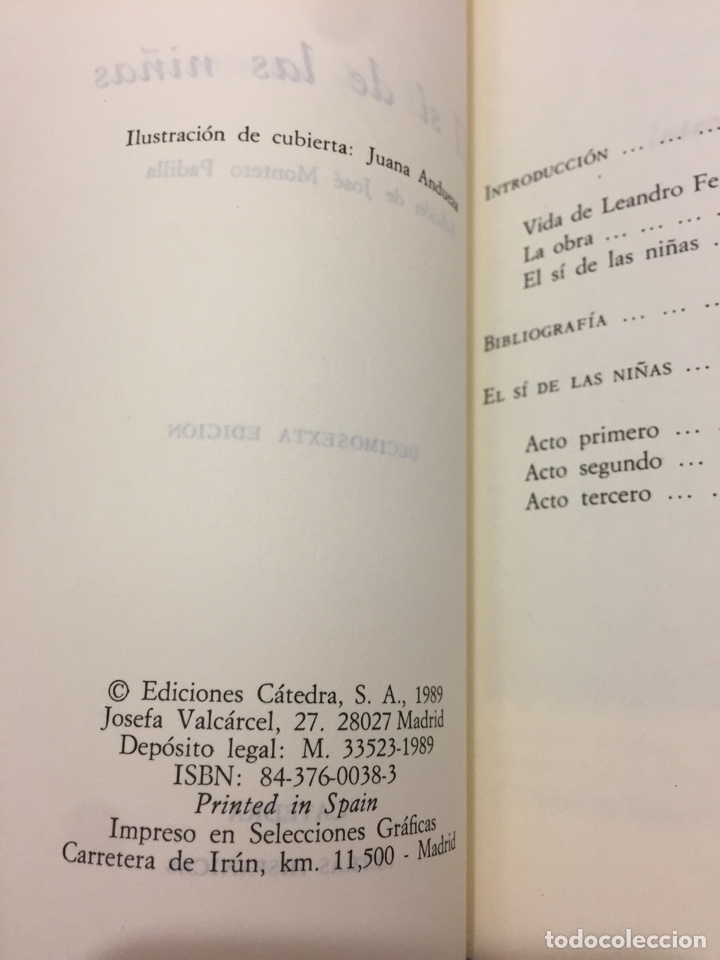 Libros de segunda mano: El s&iacute; de las ni&ntilde;as. Leandro Fern&aacute;ndez de Morat&iacute;n - Foto 4