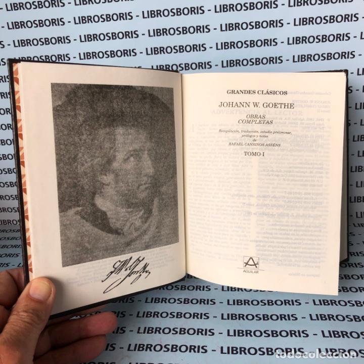 Libros de segunda mano: GOETHE - OBRAS COMPLETAS - 4 TOMOS - AGUILAR. - Foto 4