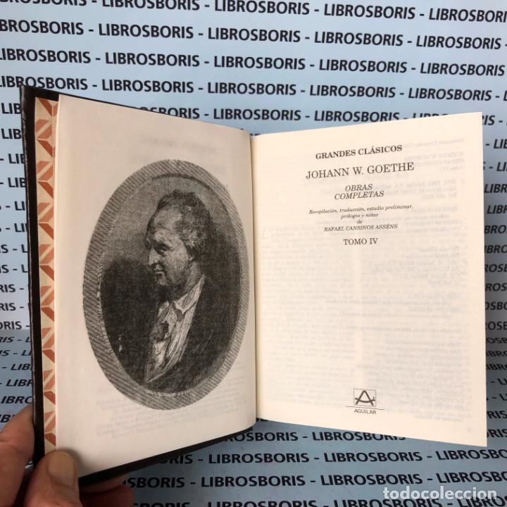 Libros de segunda mano: GOETHE - OBRAS COMPLETAS - 4 TOMOS - AGUILAR. - Foto 7