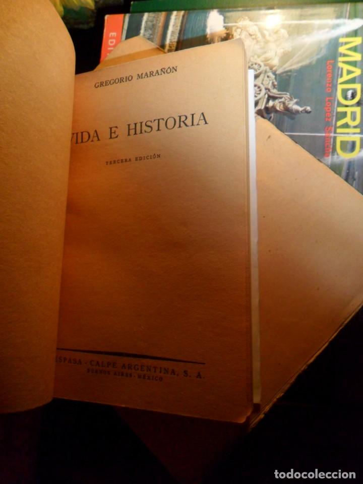 Libros de segunda mano: GREGORIO MARA&Ntilde;ON, VIDA E HISTORIA - Foto 3