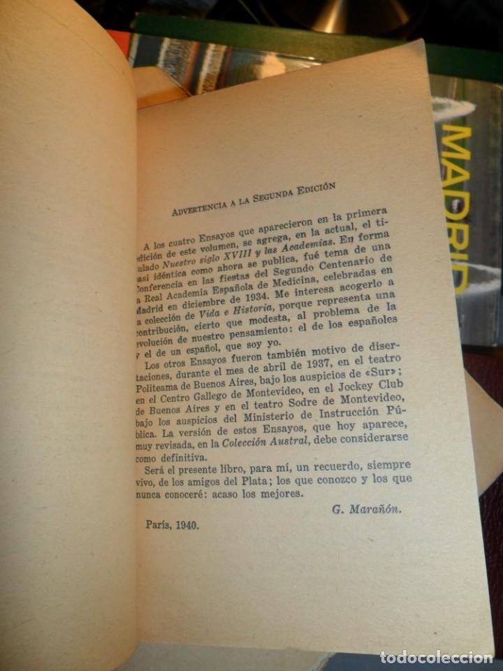Libros de segunda mano: GREGORIO MARA&Ntilde;ON, VIDA E HISTORIA - Foto 7